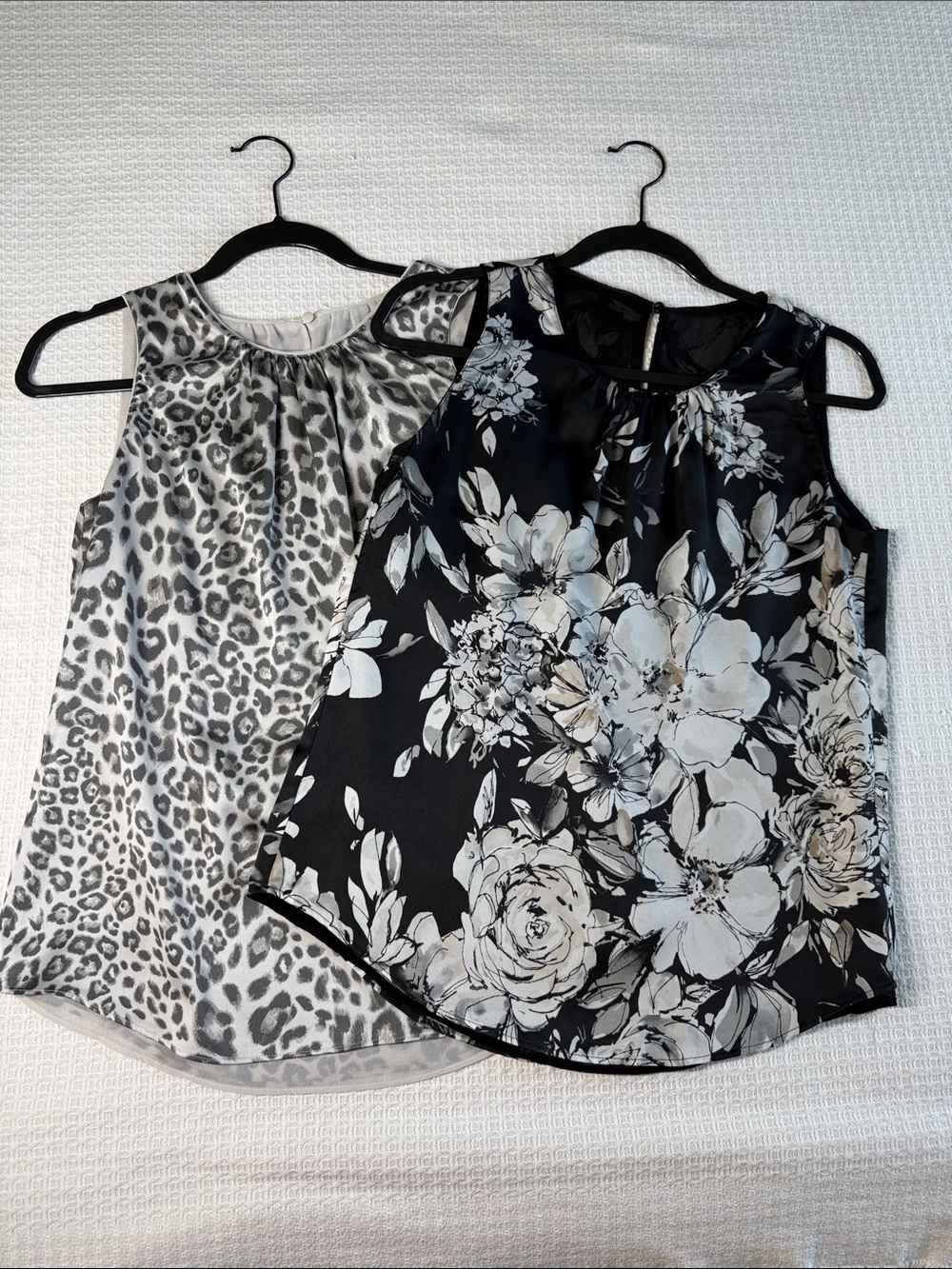 *Bundle of two* White House Black Market reversible printed blouses size small